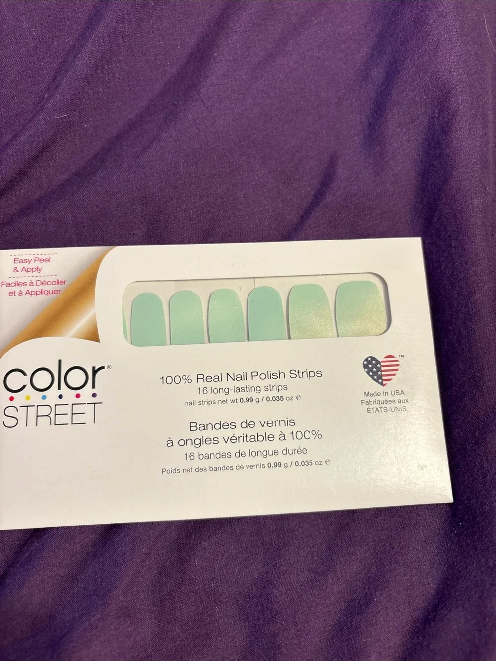 Color Street Mint Green Nail Polish Strips - 'It was all a dream'